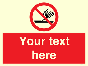 Custom prohibition Do not use for face grinding